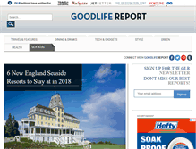 Tablet Screenshot of goodlifereport.com